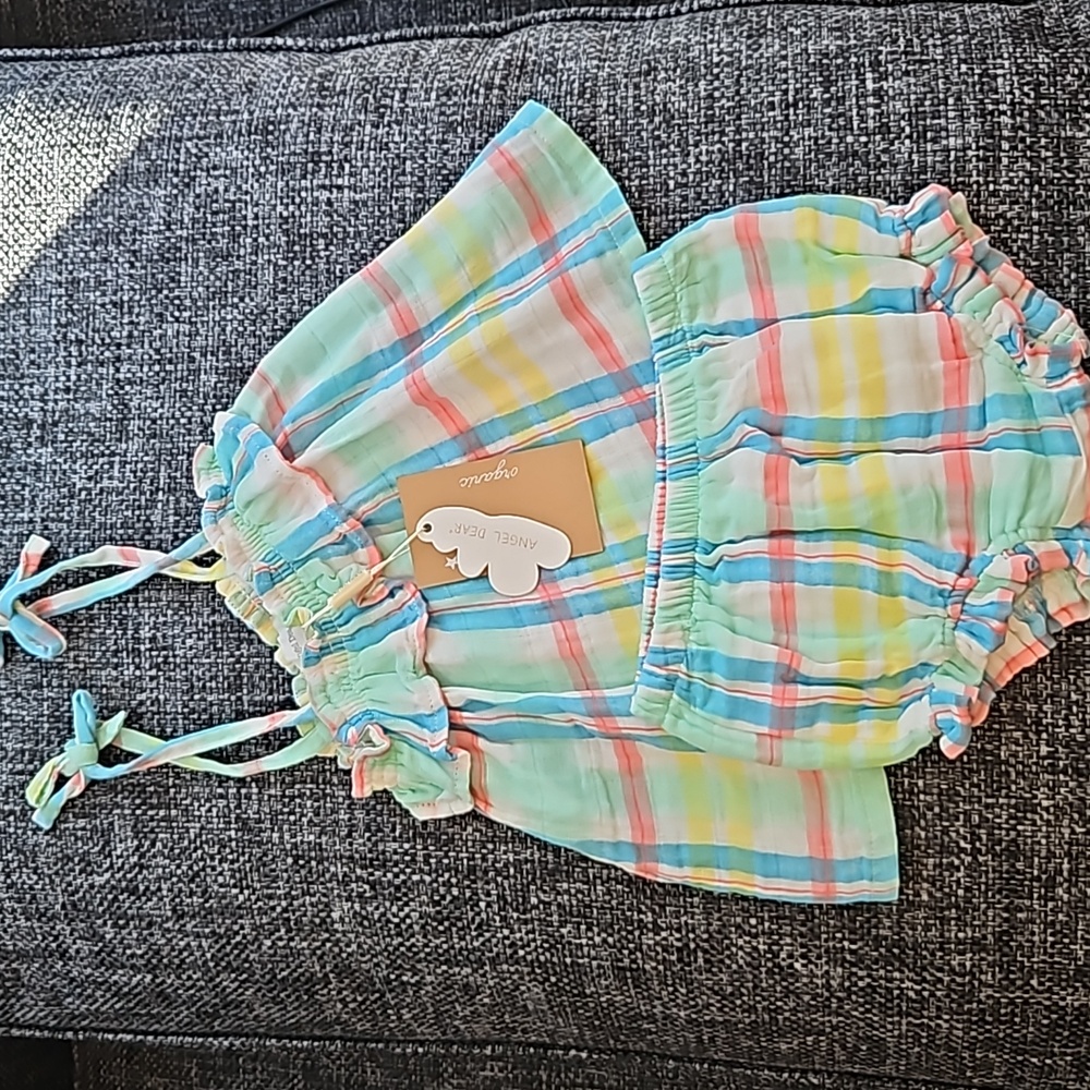 Angel Dear plaid set